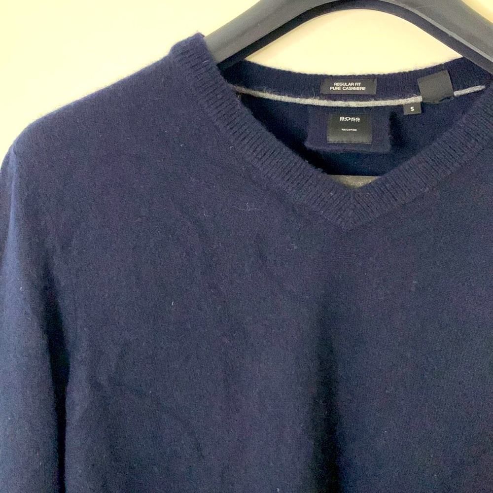 Hugo Boss - Regular Fit V-Neck Cashmere sweater - Small - 100% Cashmere